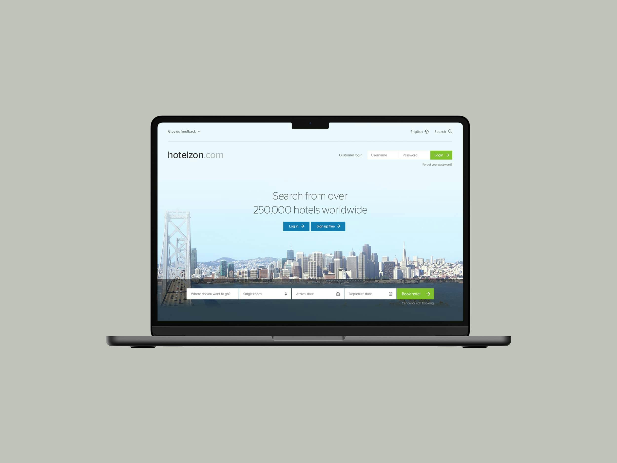 Hotelzon home page