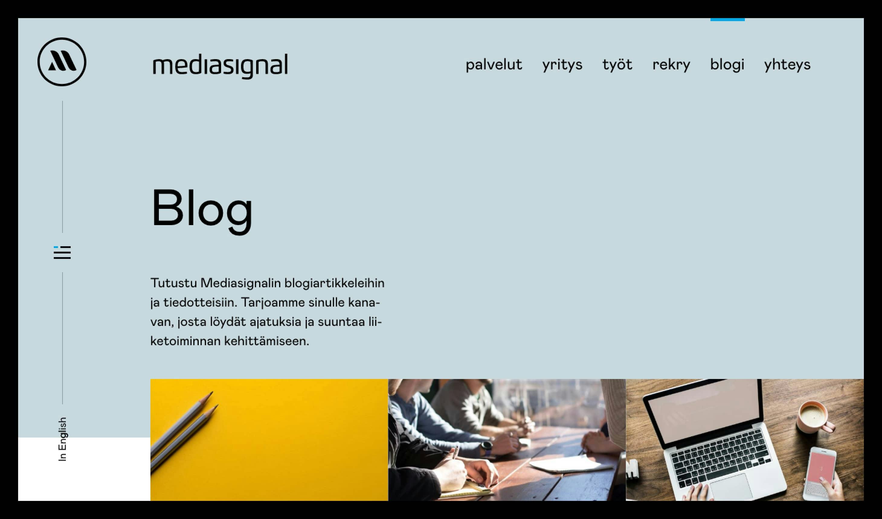 Mediasignal blog page